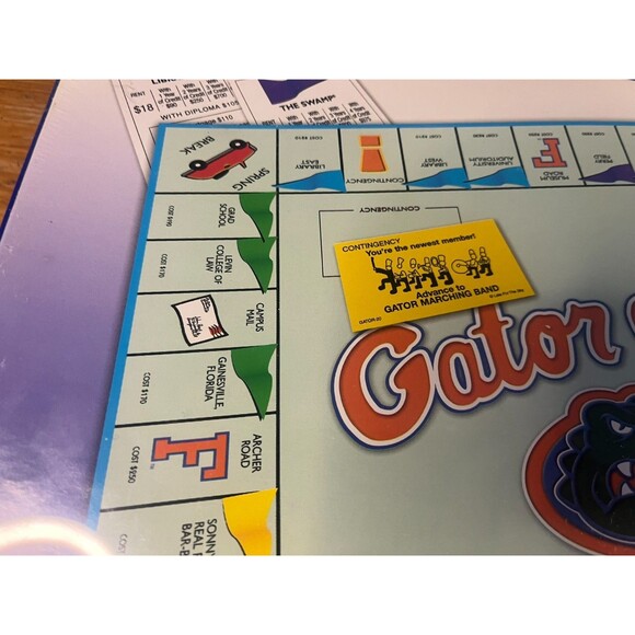 Gator opoly Board Game University Of Florida Gators Monopoly UF New Sealed - Picture 4 of 8